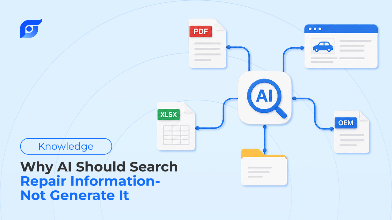 Why AI Should Search Repair Information—Not Generate It
