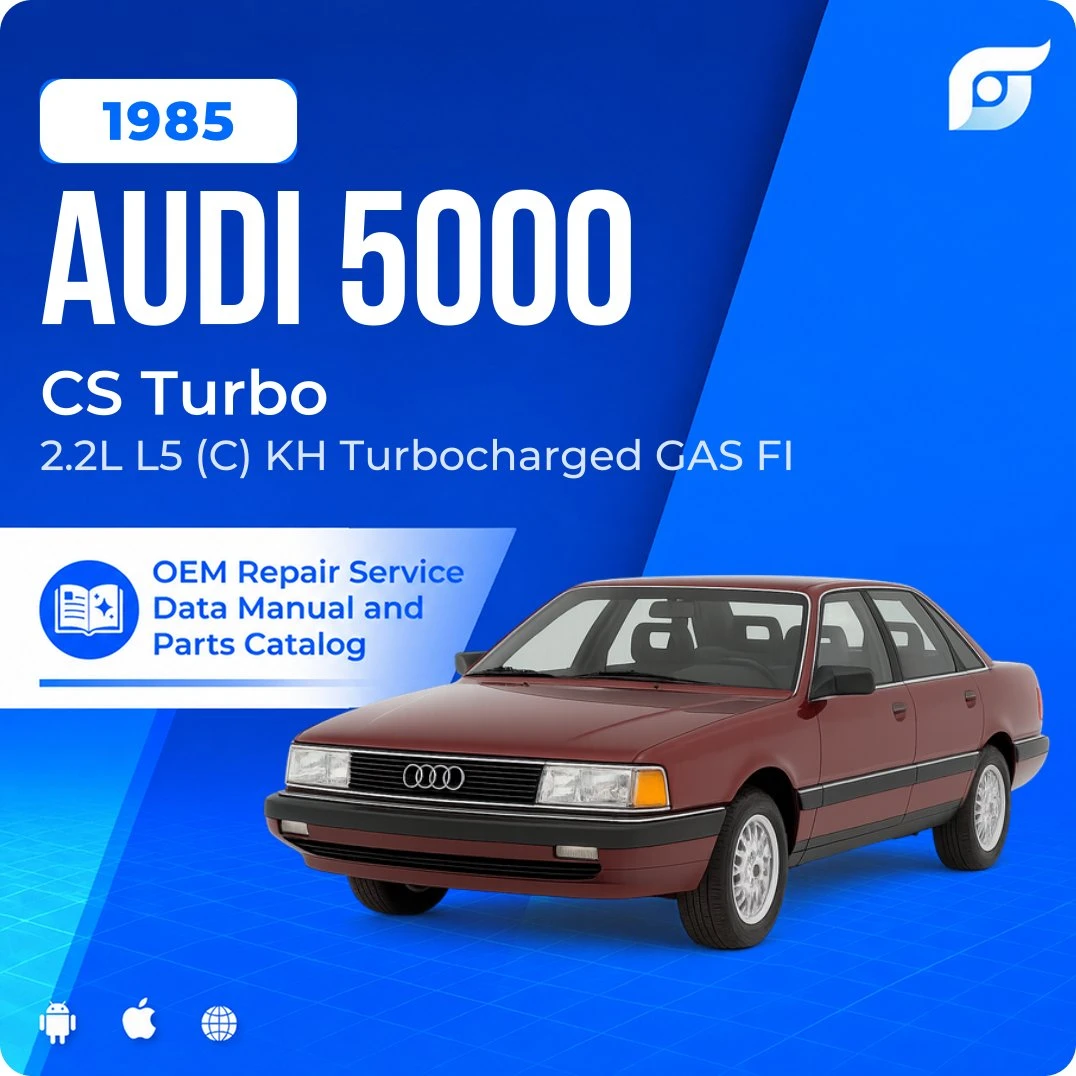 1985 Audi 5000 CS Turbo - OEM Repair Service Manual