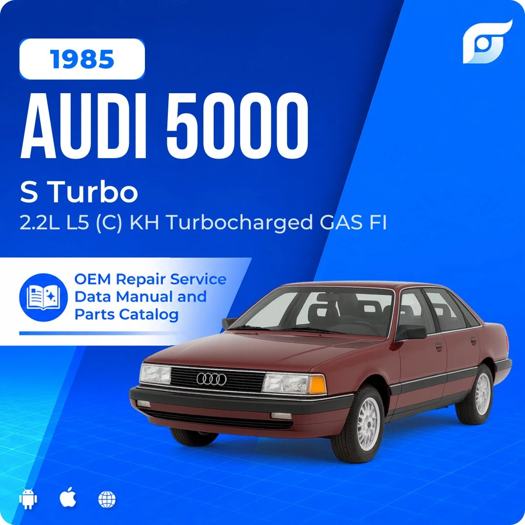1985 Audi 5000 S Turbo - OEM Repair Service Manual
