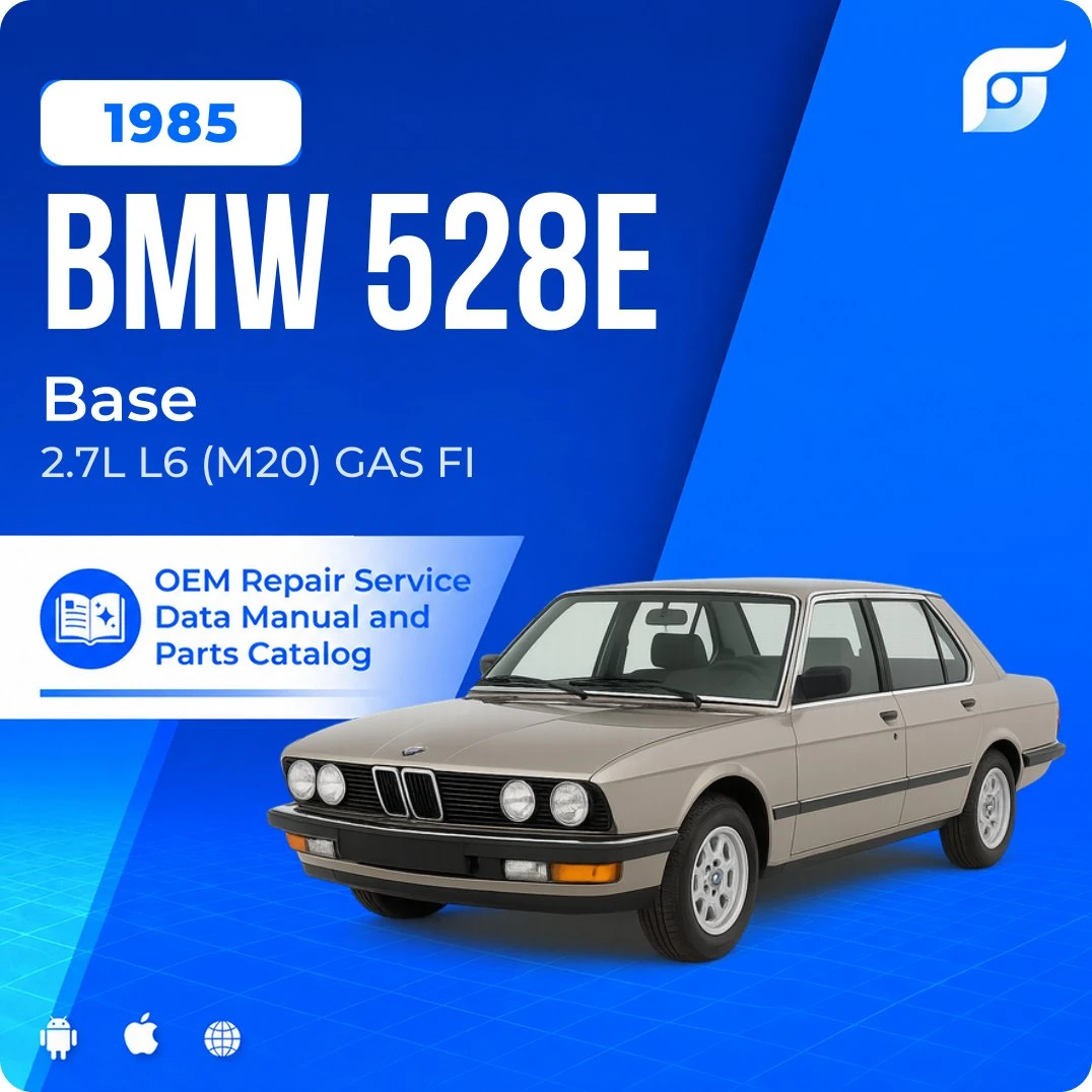 1985 BMW 528e Base - OEM Repair Service Manual