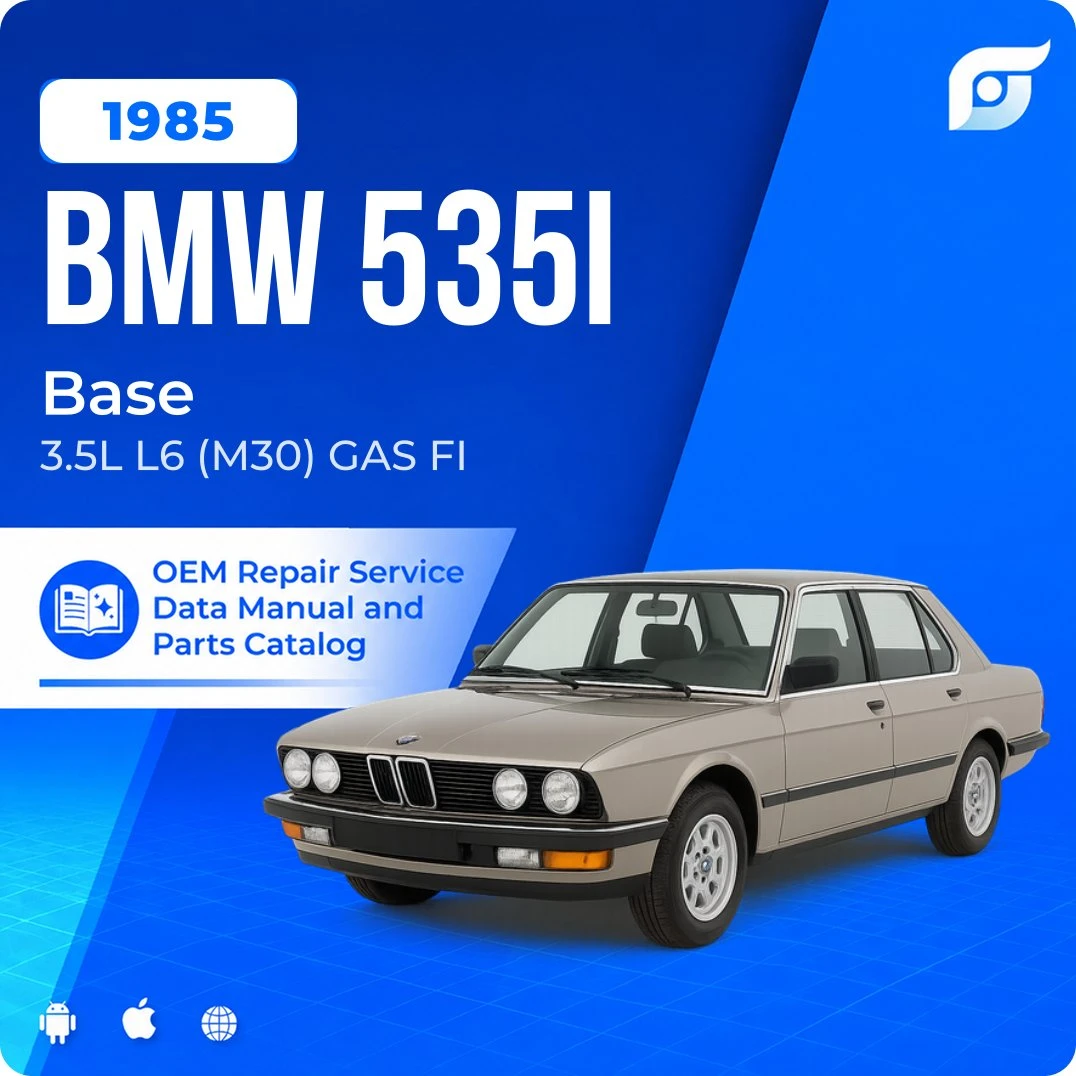 1985 BMW 535i Base - OEM Repair Service Manual