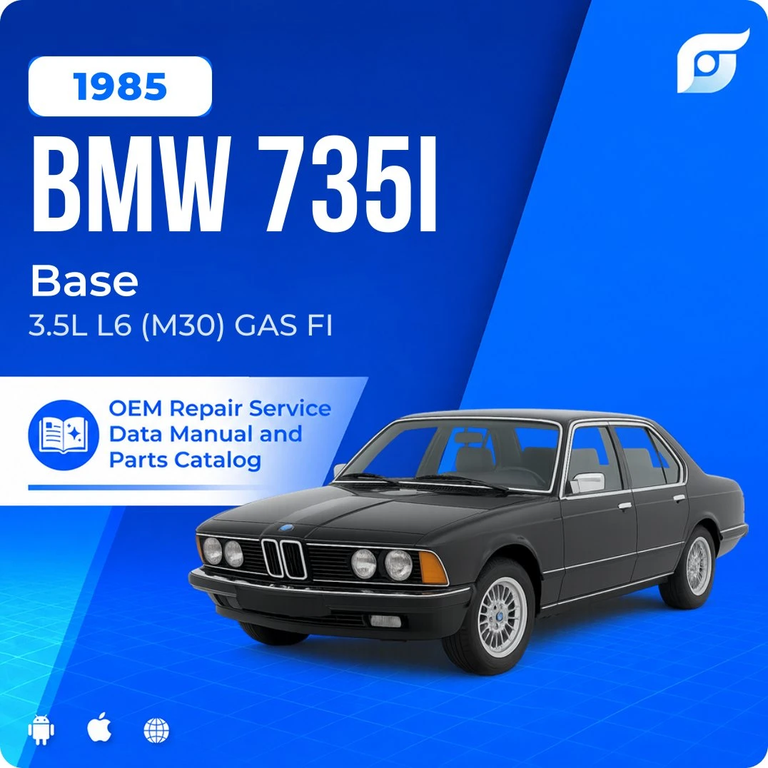1985 BMW 735i Base - OEM Repair Service Manual