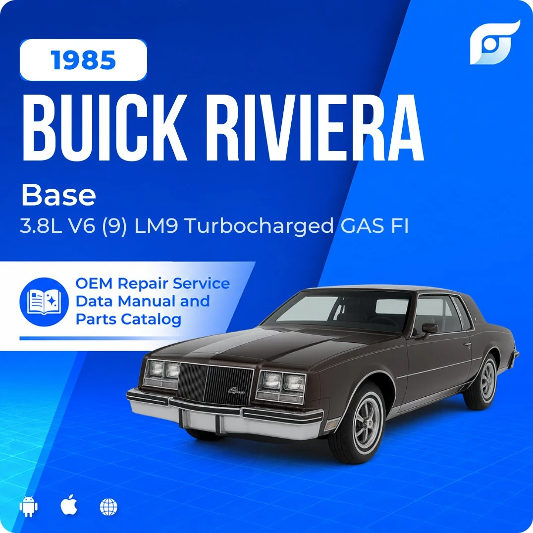1985 Buick Riviera Base - OEM Repair Service Manual