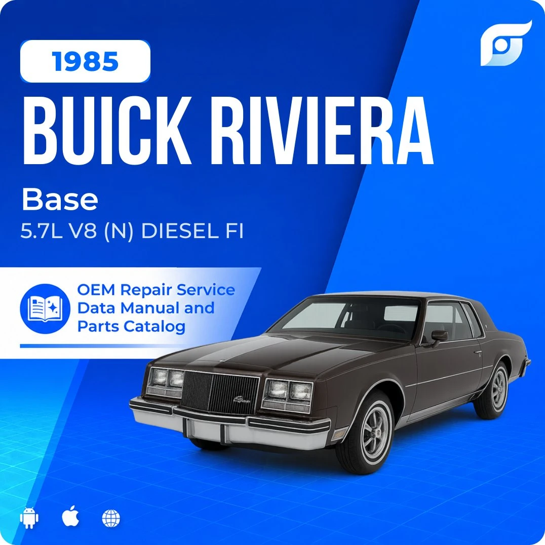 1985 Buick Riviera Base - OEM Repair Service Manual
