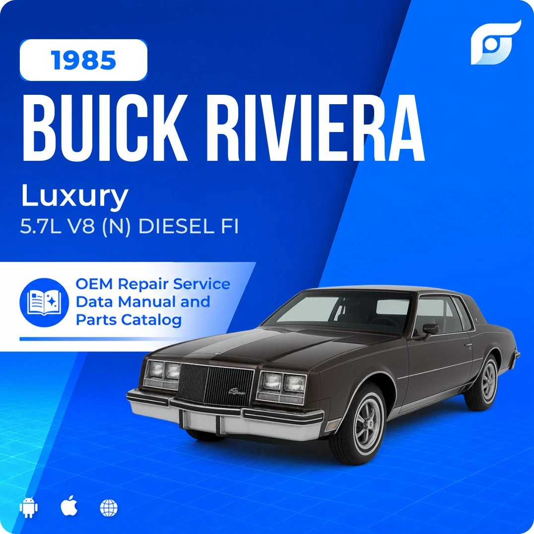 1985 Buick Riviera Luxury - OEM Repair Service Manual