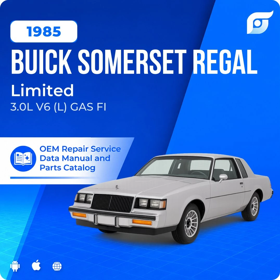 1985 Buick Somerset Regal Limited - OEM Repair Service Manual