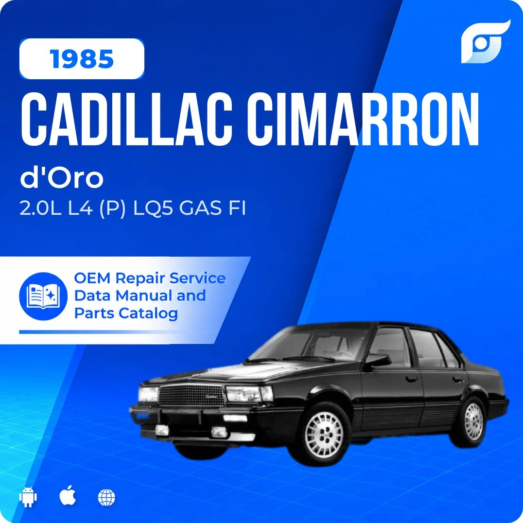 1985 Cadillac Cimarron d'Oro - OEM Repair Service Manual