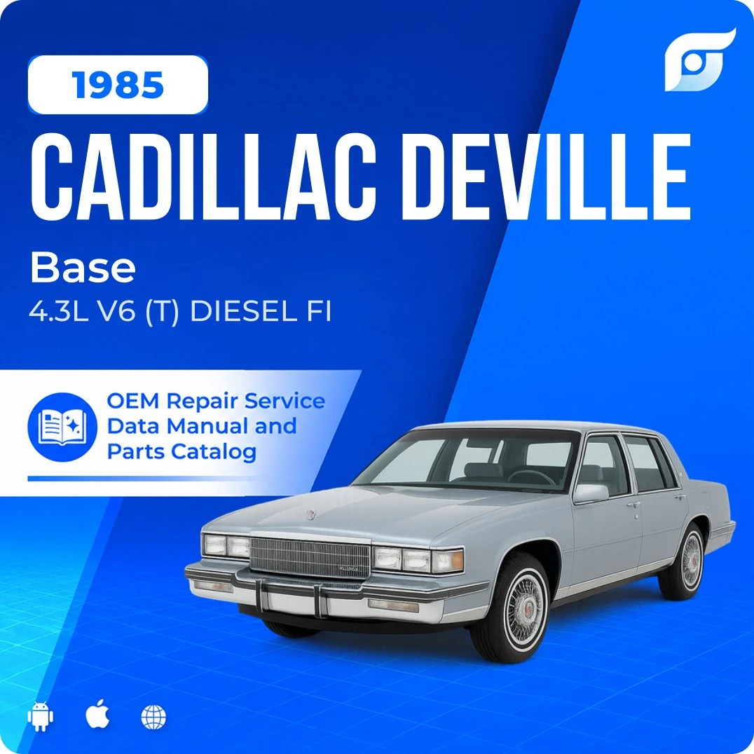 1985 Cadillac DeVille Base - OEM Repair Service Manual