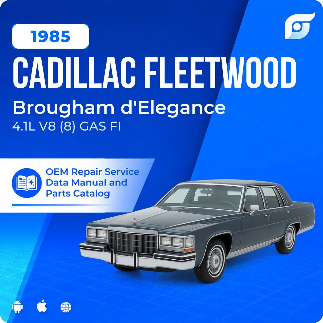 1985 Cadillac Fleetwood Brougham d'Elegance - OEM Repair Service Manual