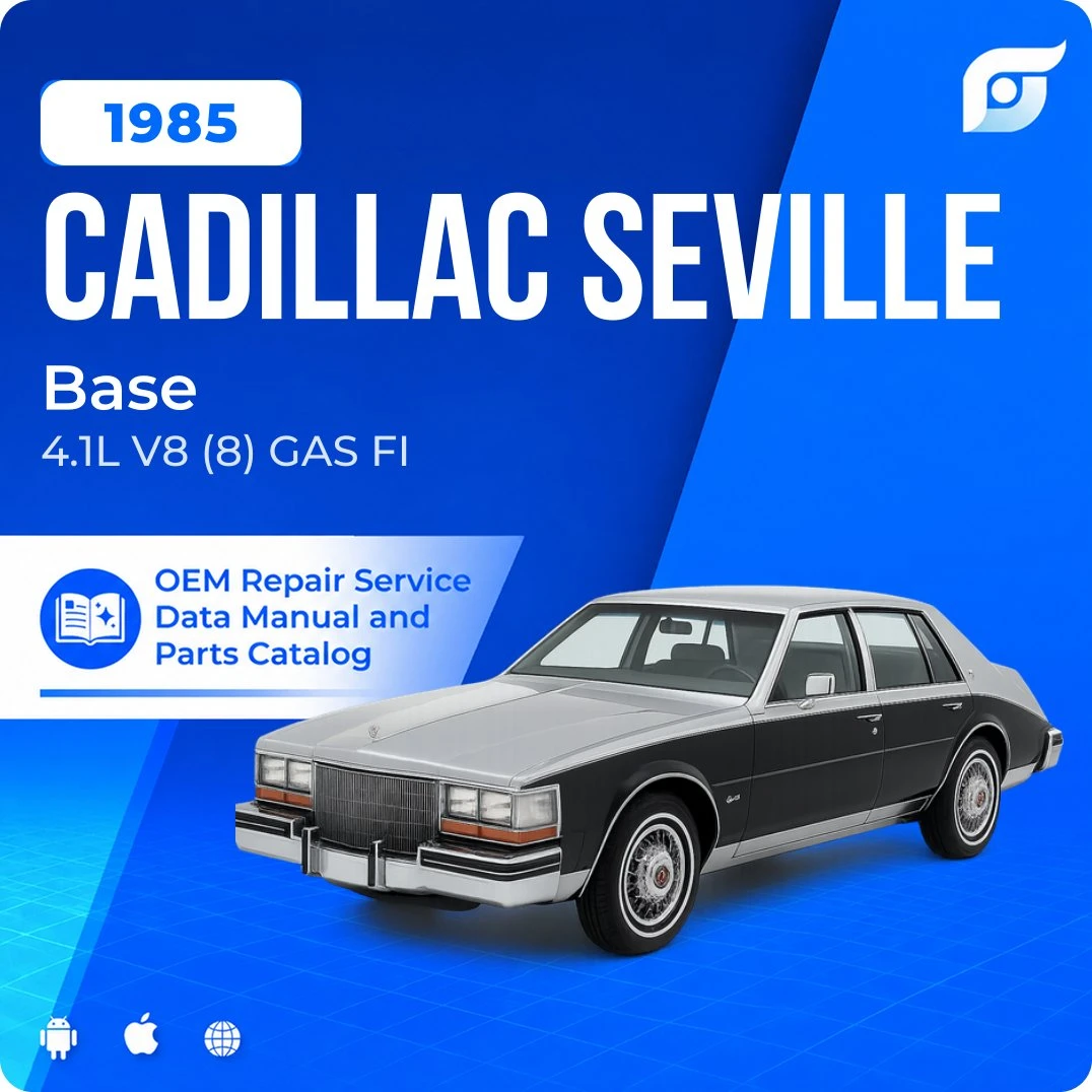 1985 Cadillac Seville Base - OEM Repair Service Manual