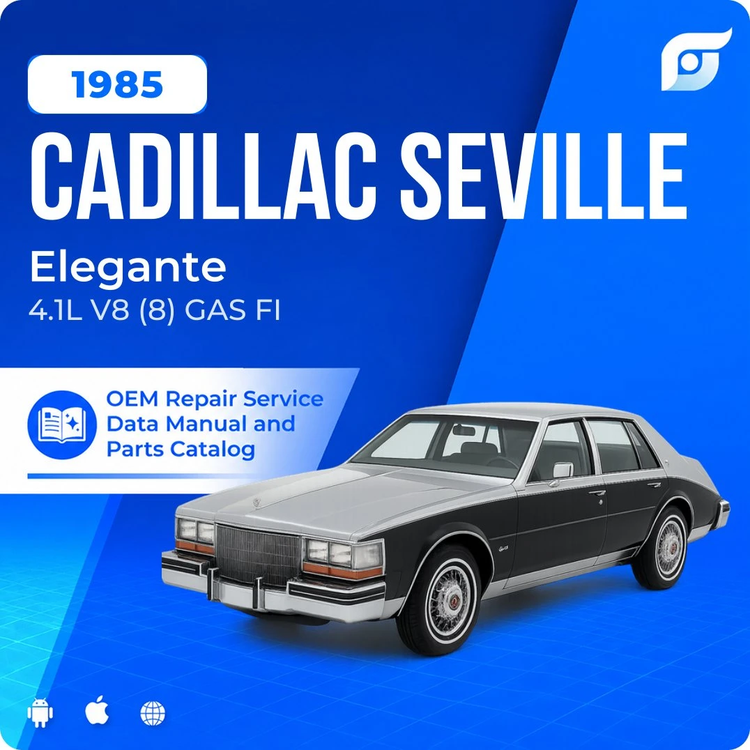 1985 Cadillac Seville Elegante - OEM Repair Service Manual