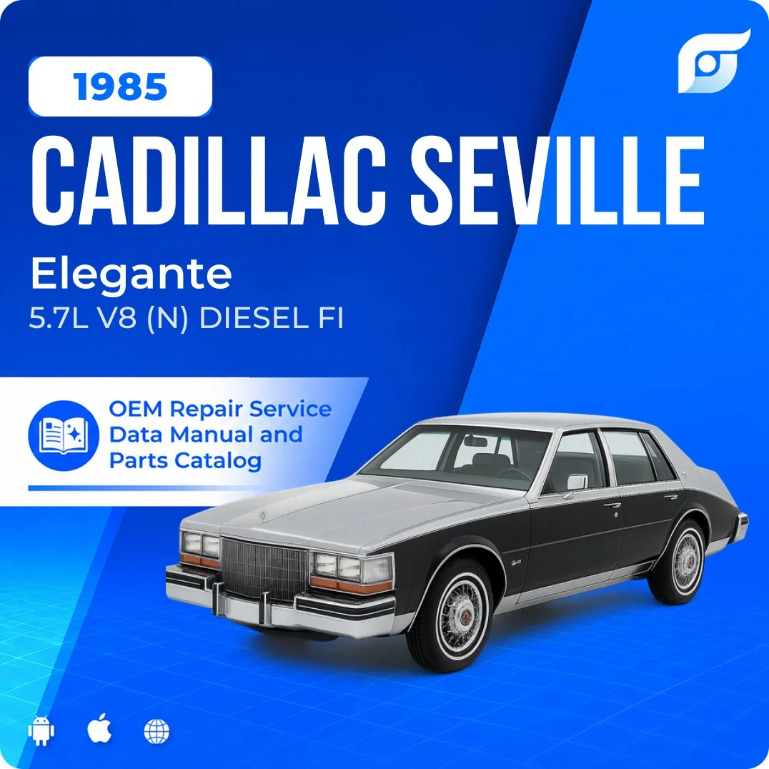 1985 Cadillac Seville Elegante - OEM Repair Service Manual