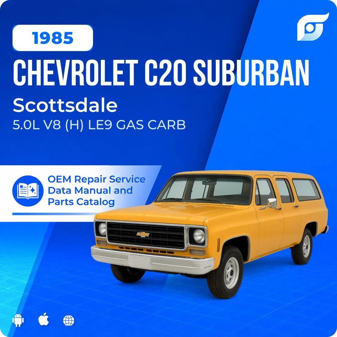 1985 Chevrolet C20 Suburban Scottsdale - OEM Repair Service Manual