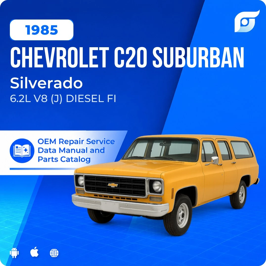 1985 Chevrolet C20 Suburban Silverado - OEM Repair Service Manual
