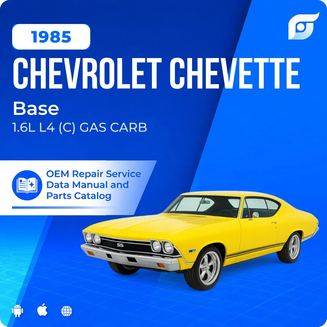 1985 Chevrolet Chevette Base - OEM Repair Service Manual