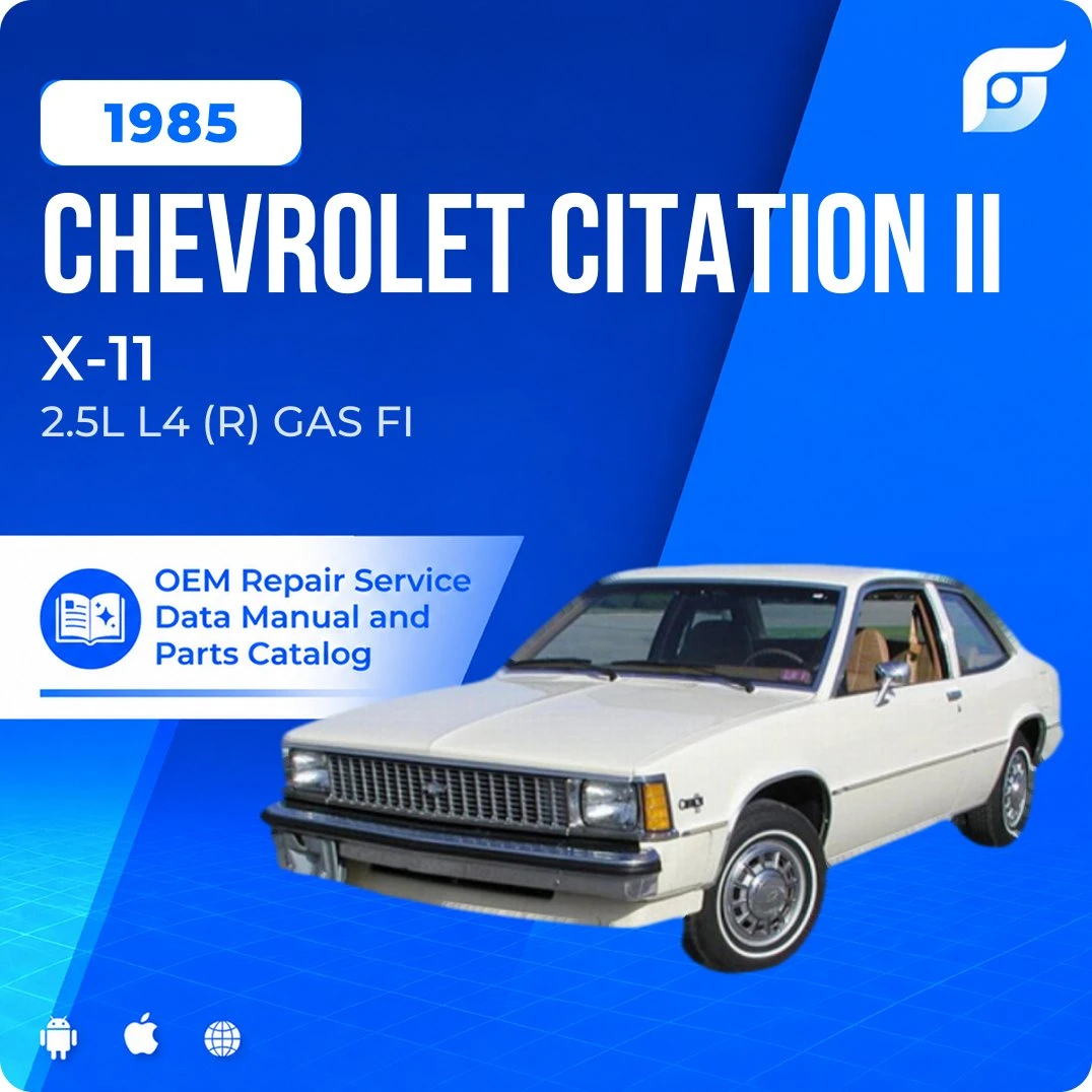 1985 Chevrolet Citation II X-11 - OEM Repair Service Manual
