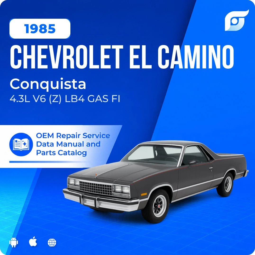 1985 Chevrolet El Camino Conquista - OEM Repair Service Manual