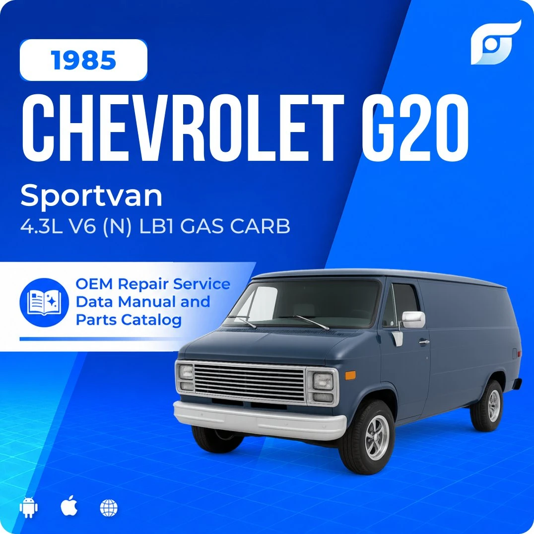 1985 Chevrolet G20 Sportvan - OEM Repair Service Manual