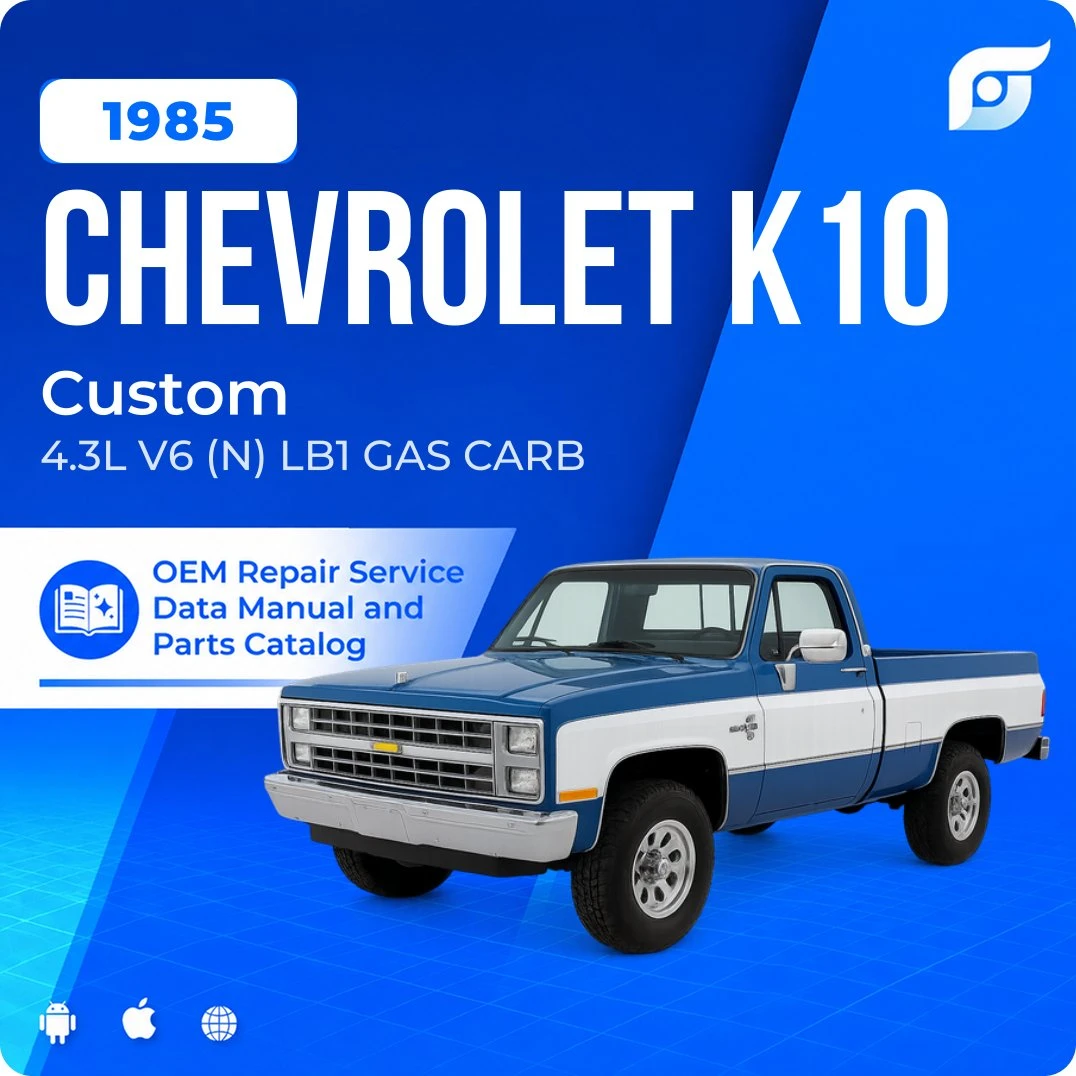 1985 Chevrolet K10 Custom - OEM Repair Service Manual