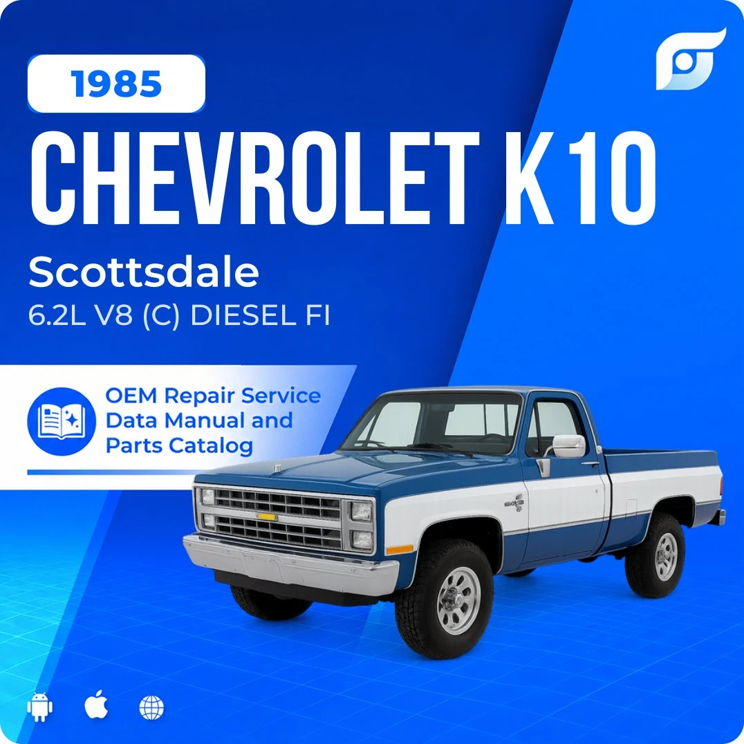 1985 Chevrolet K10 Scottsdale - OEM Repair Service Manual