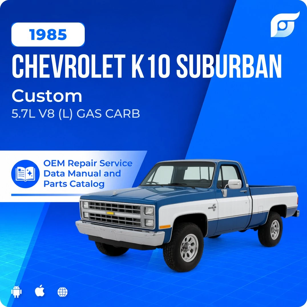 1985 Chevrolet K10 Suburban Custom - OEM Repair Service Manual