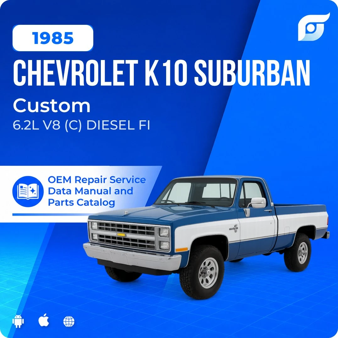 1985 Chevrolet K10 Suburban Custom - OEM Repair Service Manual