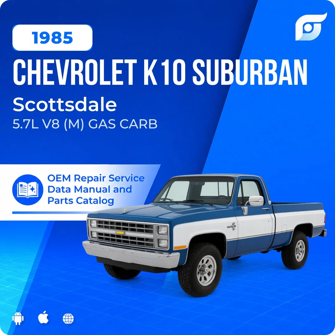 1985 Chevrolet K10 Suburban Scottsdale - OEM Repair Service Manual