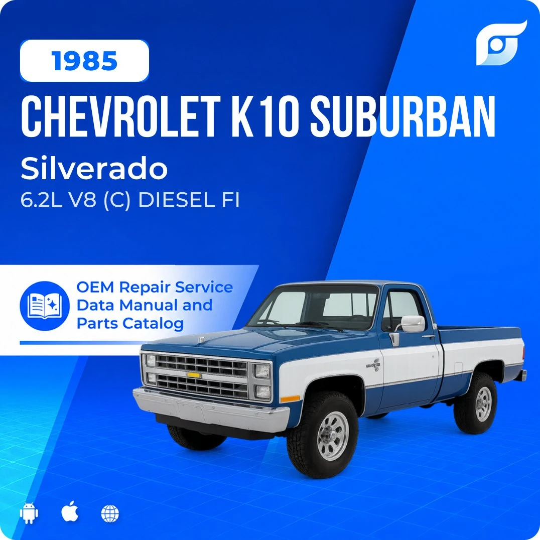 1985 Chevrolet K10 Suburban Silverado - OEM Repair Service Manual