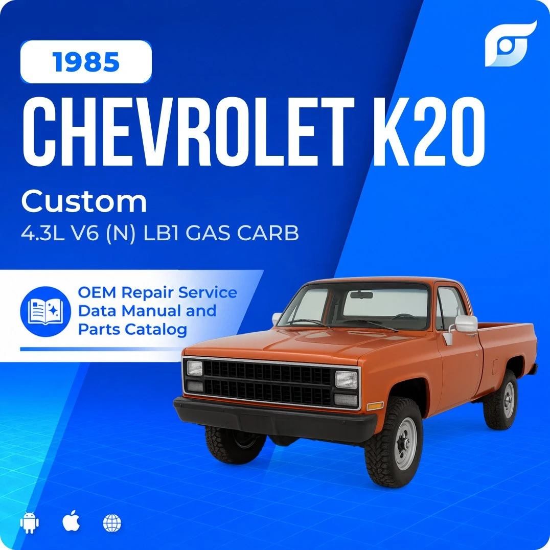 1985 Chevrolet K20 Custom - OEM Repair Service Manual