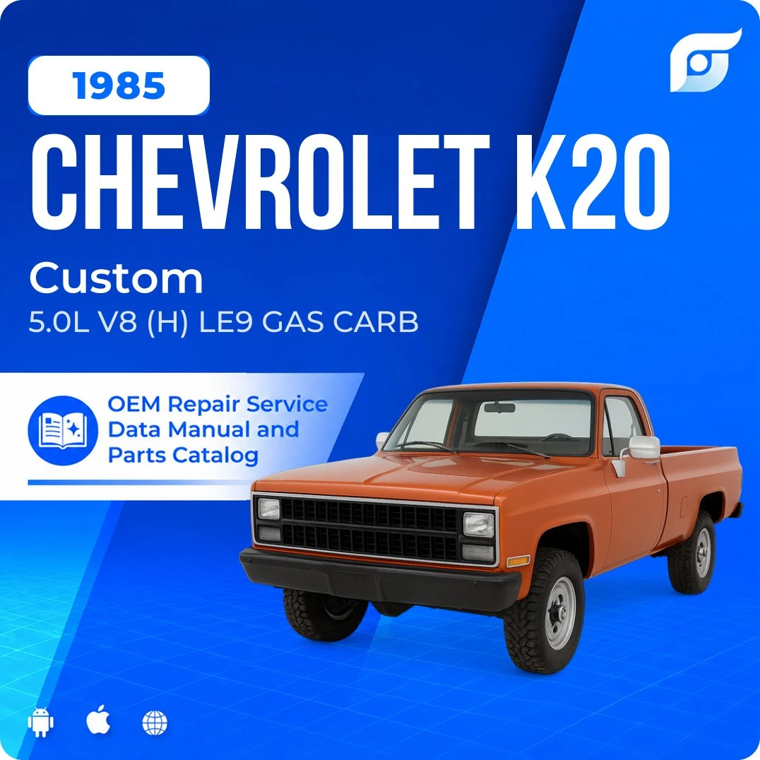 1985 Chevrolet K20 Custom - OEM Repair Service Manual