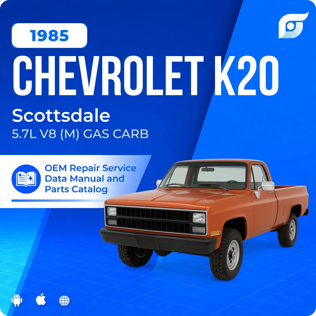 1985 Chevrolet K20 Scottsdale - OEM Repair Service Manual