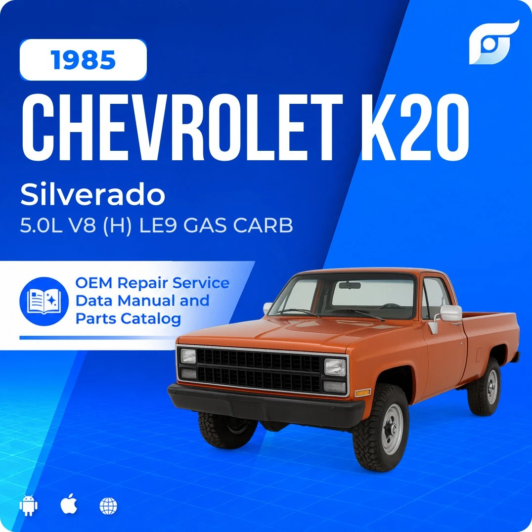 1985 Chevrolet K20 Silverado - OEM Repair Service Manual