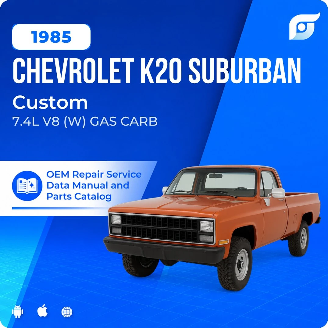 1985 Chevrolet K20 Suburban Custom - OEM Repair Service Manual