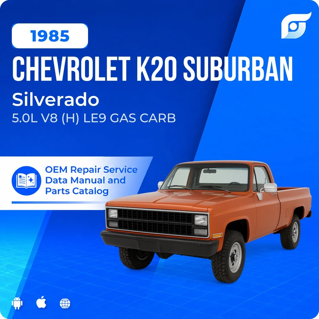 1985 Chevrolet K20 Suburban Silverado - OEM Repair Service Manual