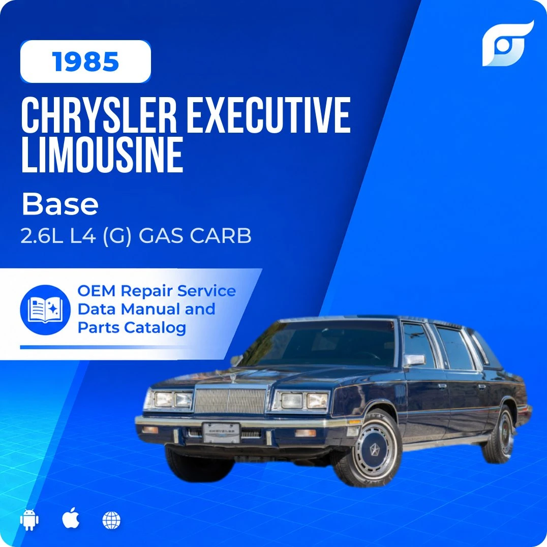 1985 Chrysler Executive Limousine Base - OEM Repair Service Manual