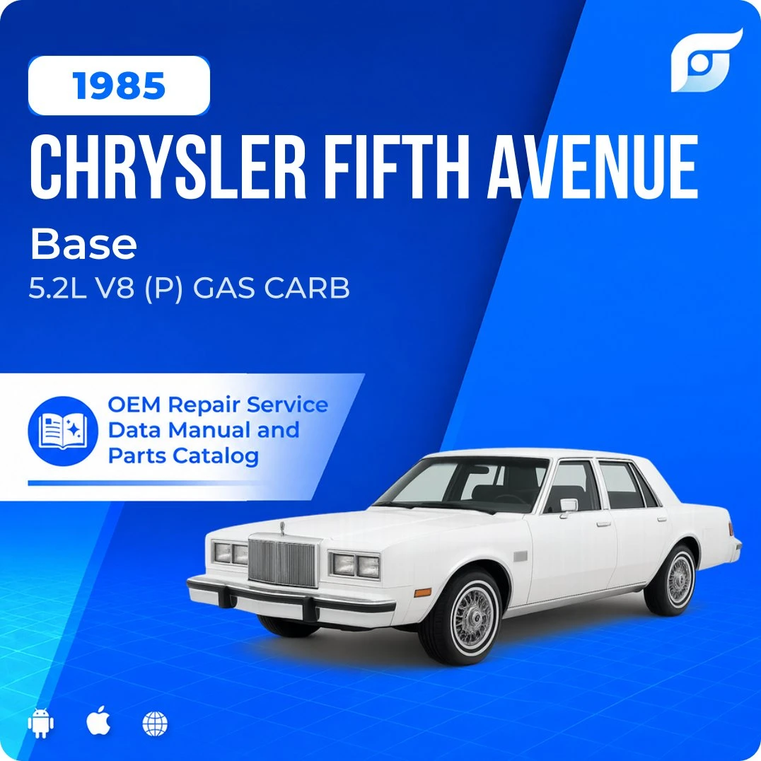 1985 Chrysler Fifth Avenue Base - OEM Repair Service Manual