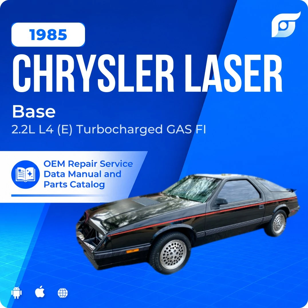 1985 Chrysler Laser Base - OEM Repair Service Manual