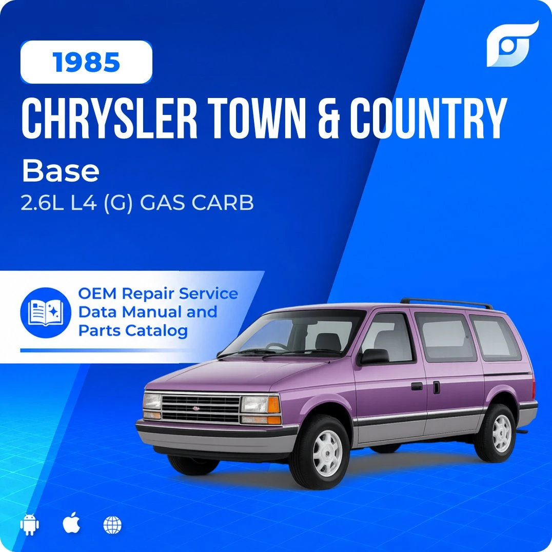 1985 Chrysler Town & Country Base - OEM Repair Service Manual