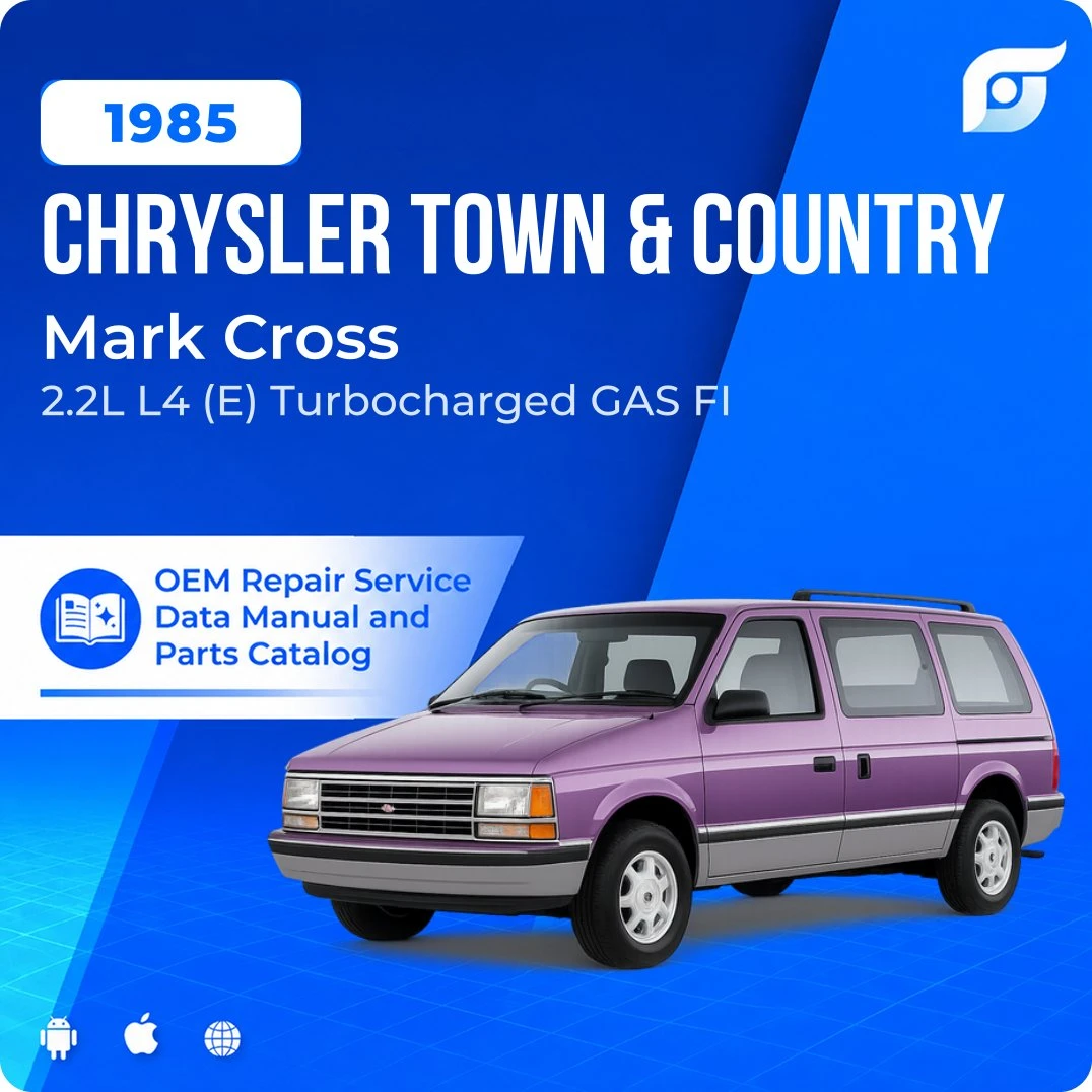 1985 Chrysler Town & Country Mark Cross - OEM Repair Service Manual