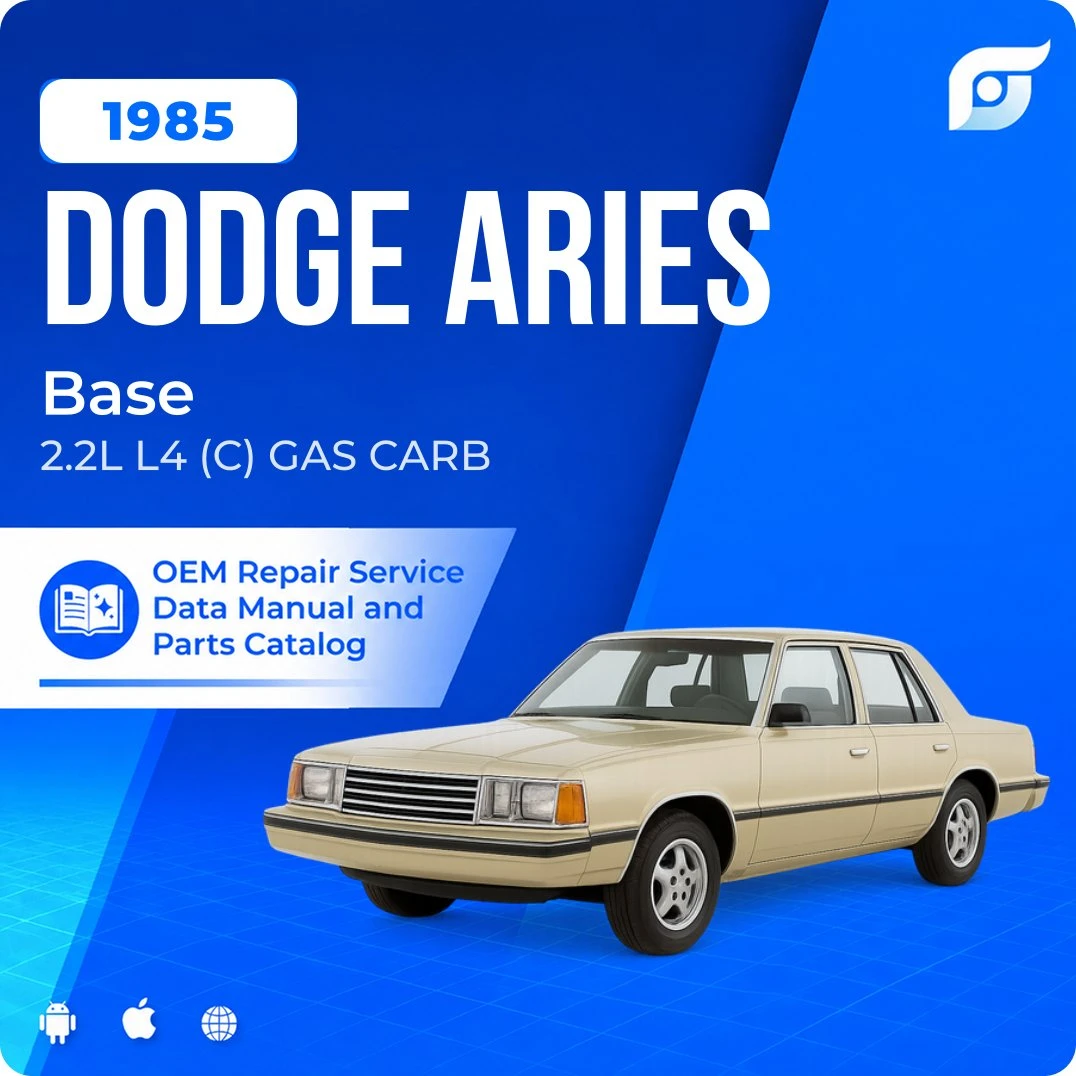 1985 Dodge Aries Base - OEM Repair Service Manual