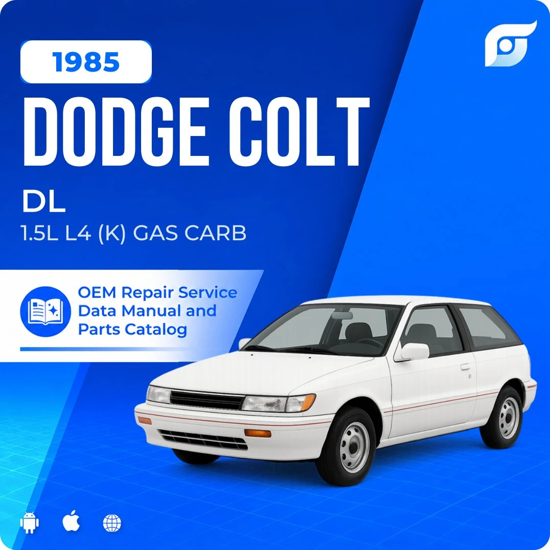 1985 Dodge Colt DL - OEM Repair Service Manual