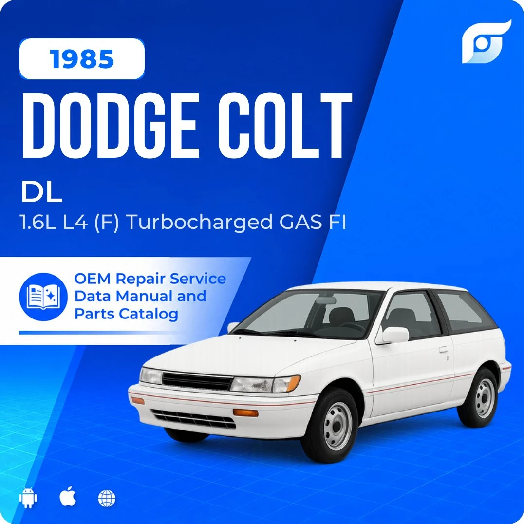 1985 Dodge Colt DL - OEM Repair Service Manual