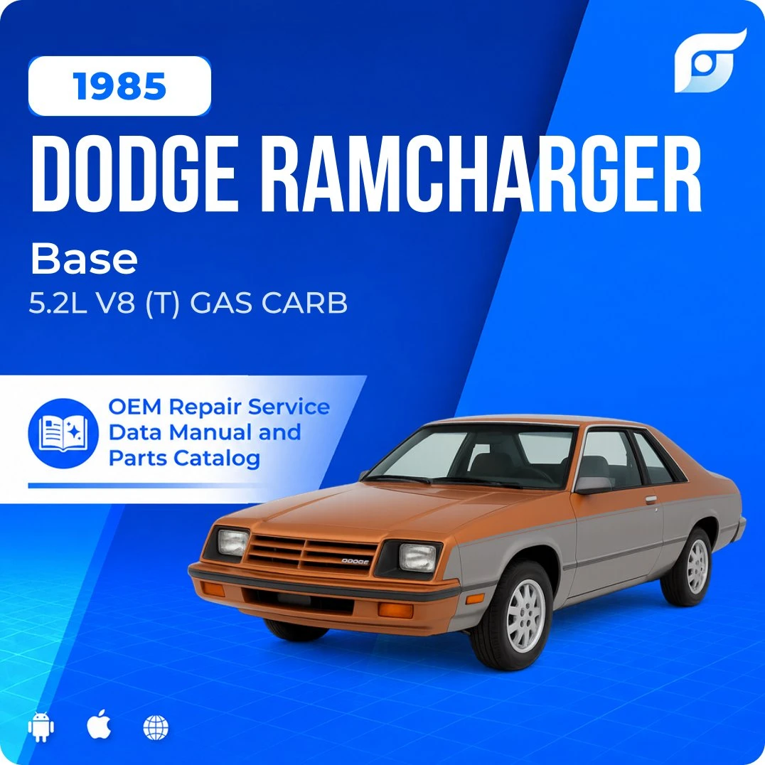 1985 Dodge Ramcharger Base - OEM Repair Service Manual