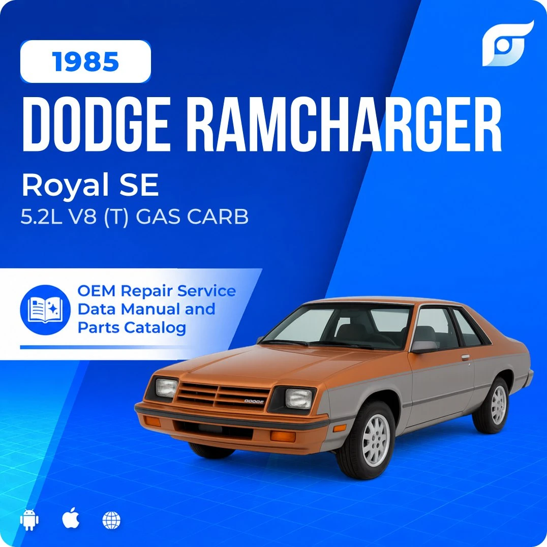 1985 Dodge Ramcharger Royal SE - OEM Repair Service Manual