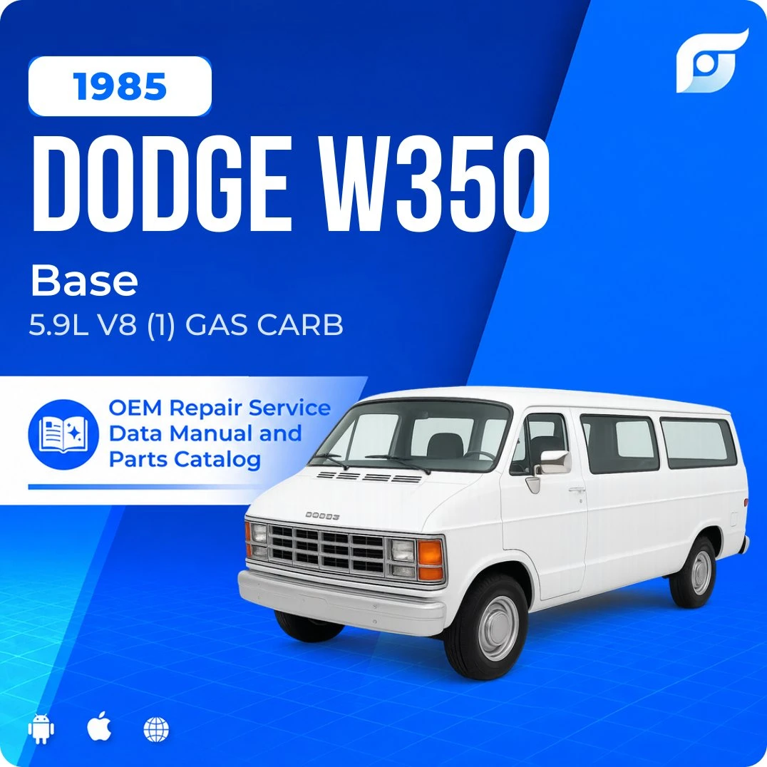1985 Dodge W350 Base - OEM Repair Service Manual