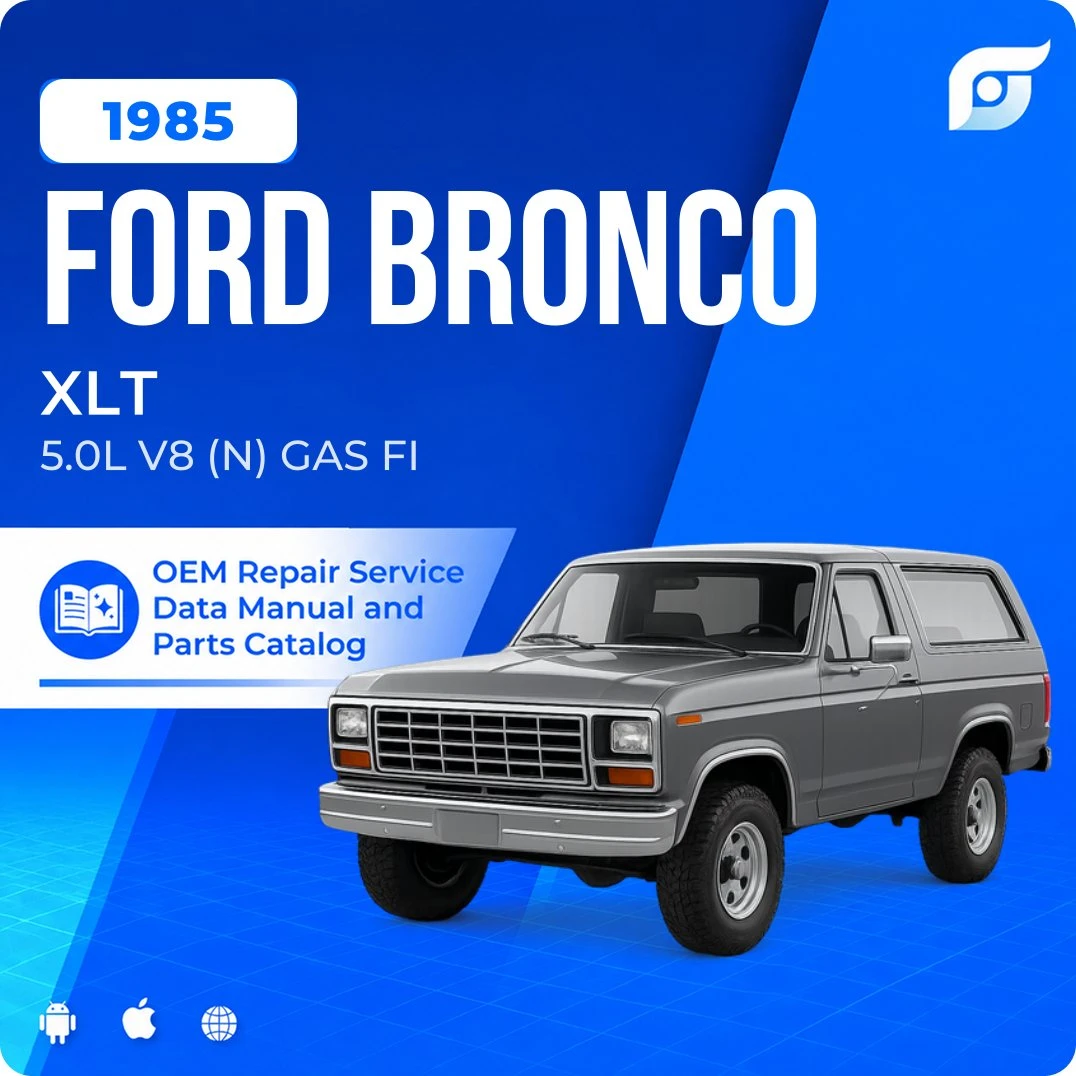 1985 Ford Bronco XLT - OEM Repair Service Manual