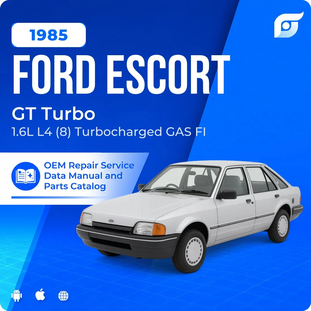 1985 Ford Escort GT Turbo - OEM Repair Service Manual
