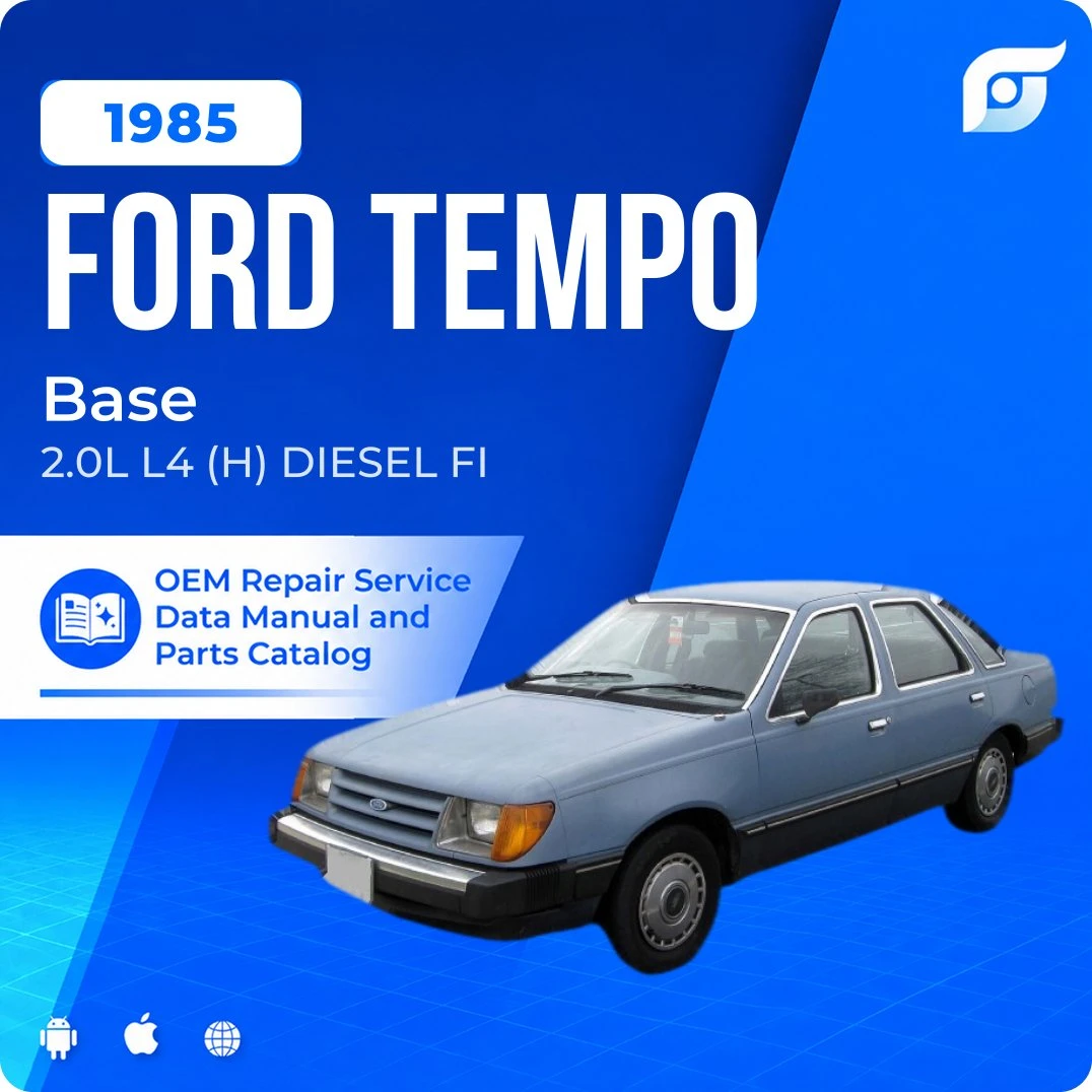 1985 Ford Tempo Base - OEM Repair Service Manual