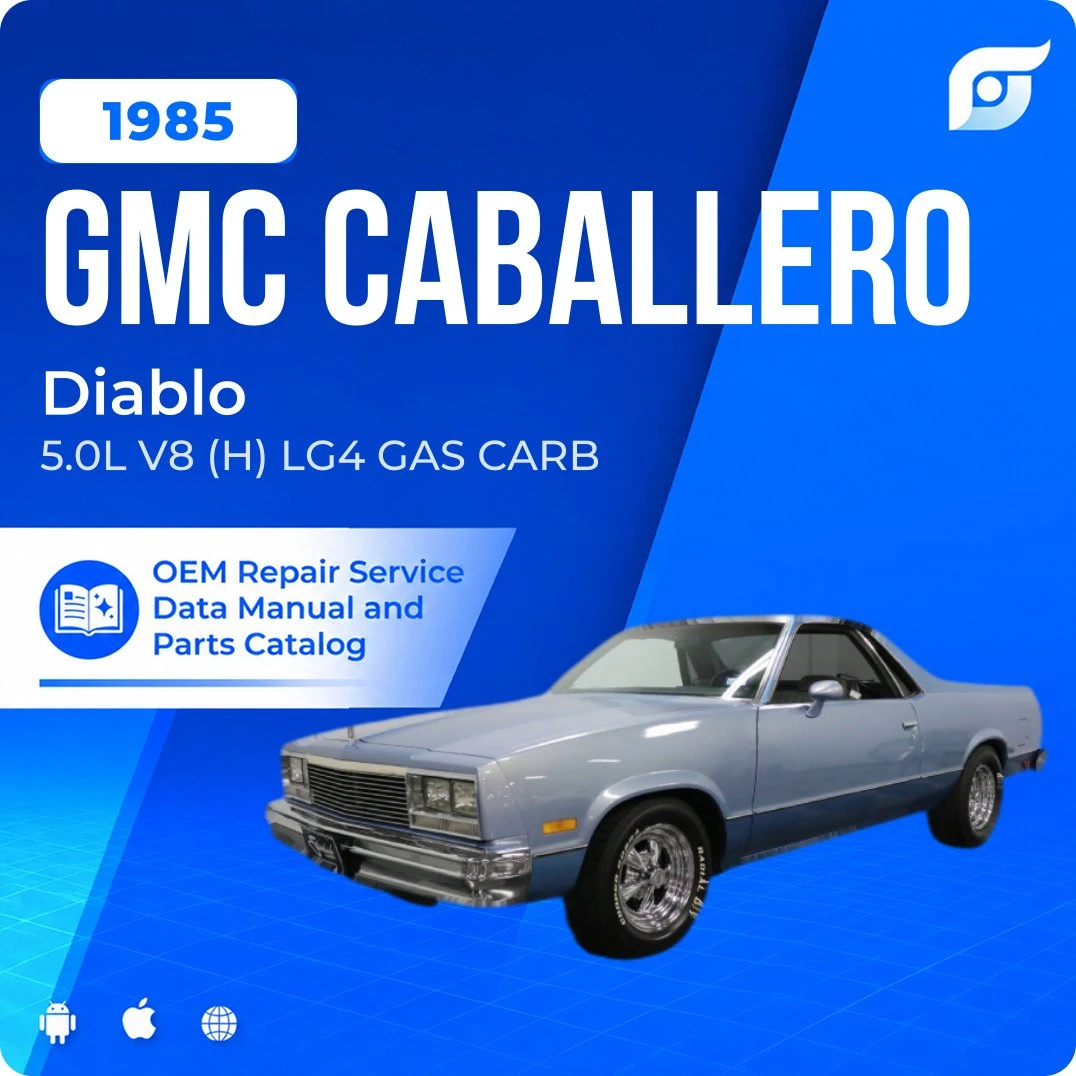 1985 GMC Caballero Diablo - OEM Repair Service Manual