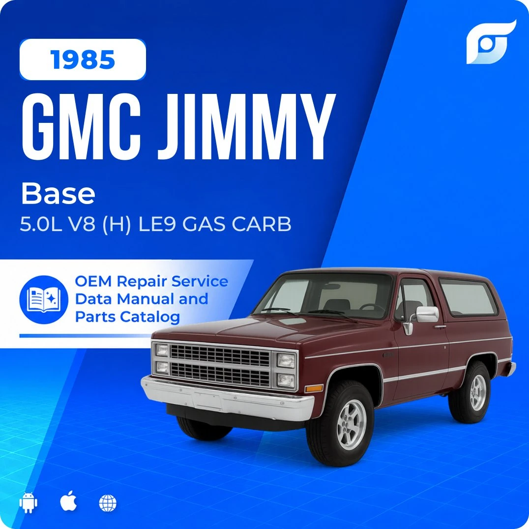 1985 GMC Jimmy Base - OEM Repair Service Manual